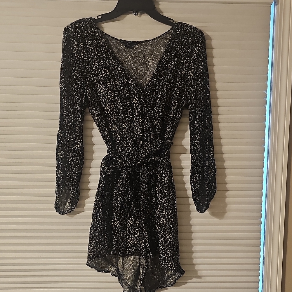 Black Floral Women's Dress